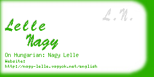 lelle nagy business card